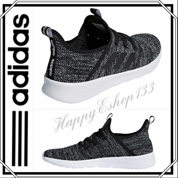 ADIDAS CloudFoam Pure Running Sneakers, Black NIB - Picture 14 of 15